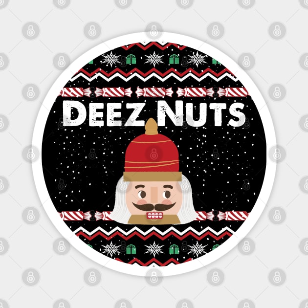 Deez Nuts Nutcracker Magnet by Taki
